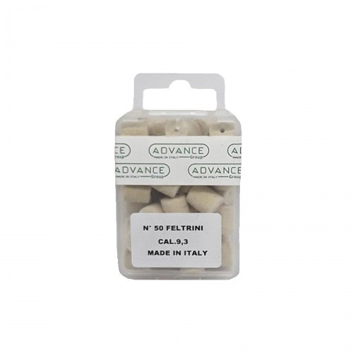 Патч войлочный для чистки оружия Nimar 685.0093 для 9.3 мм калибра 50 шт