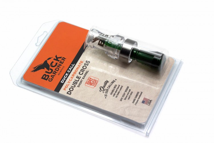 Манок духовой на утку крякву Buck Gardner Double Nasty III Cross DN3PC-C/CG Прозрачный / Зелёный