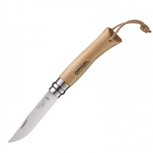 Нож складной Opinel Tradition №07 Клинок 8 см с темляком Рукоять - бук