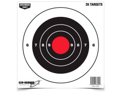 Мишень бумажная Birchwood Eze-Scorer Bull's-eye Paper Target, 8&quot;, 26шт.