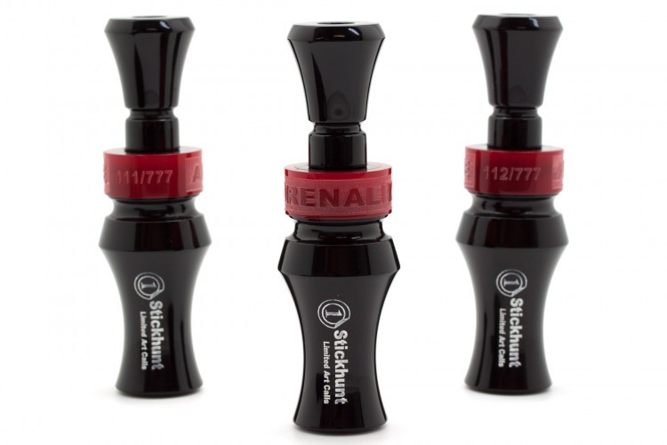 Манок духовой на утку акриловый Стикхант Stickhunt Art Calls Adrenaline 1 Black однолепестковый черный