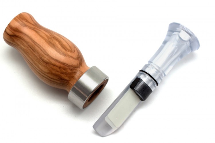 Манок духовой на утку Stickhunt ArtCalls G.V 2 лепестка оливковое дерево