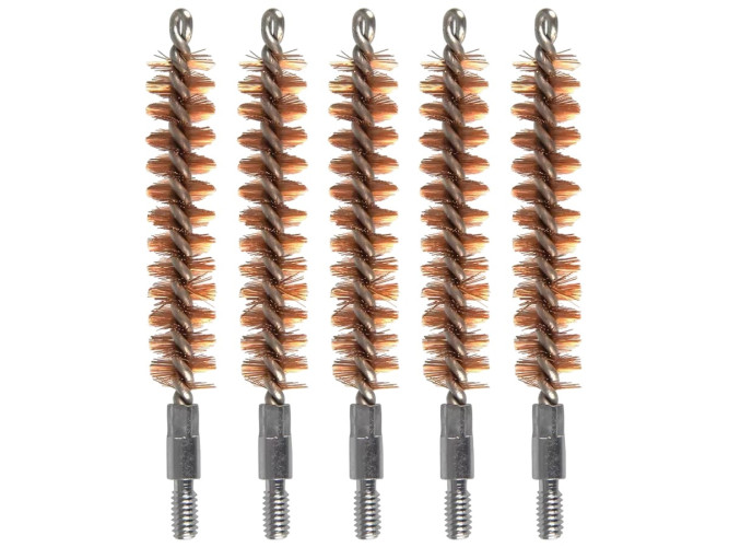 Ерш щетинный для чистки оружия ShotTime ST-BB-9-5-B для .35 калибра Папа 8/32 Бронза 5 шт