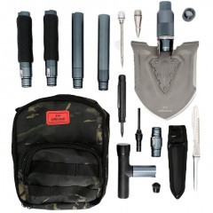 Лопата-трансформер тактическая Ganzo Adimanti AD-220A в наборе 12 функций