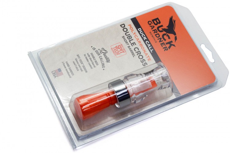 Манок духовой на утку крякву Buck Gardner Double Nasty III Cross DN3PC-C/OP Прозрачный / Медовый