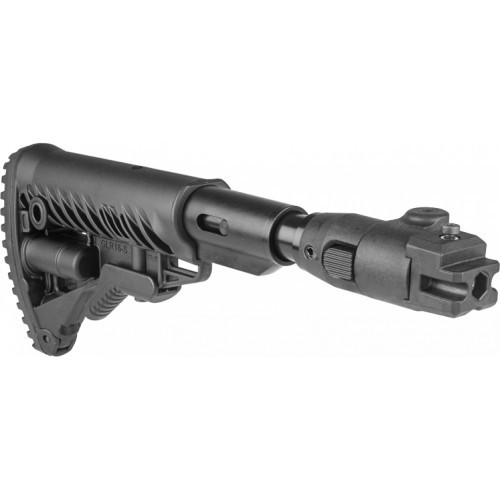 Приклад телескопический Fab Defense M4-AK P SB для АК-47 / АК-74 с амортизатором Чёрный