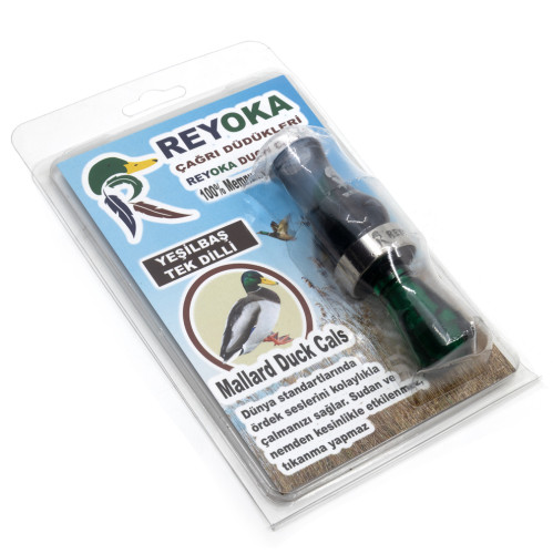 Манок духовой 2 в 1 (уточка чирок и шилохвость) Reyoka Camurcun Дымчатый / Зелёный