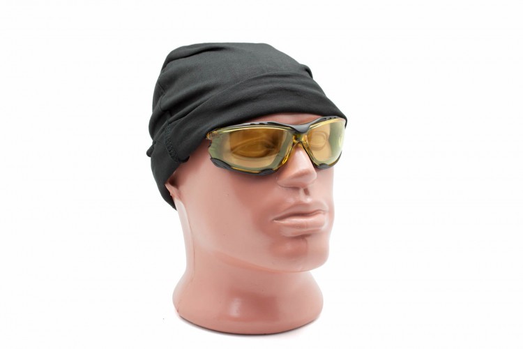 Маска балаклава Стикхант Патруль летняя трикотажная 3 отверстия Чёрный