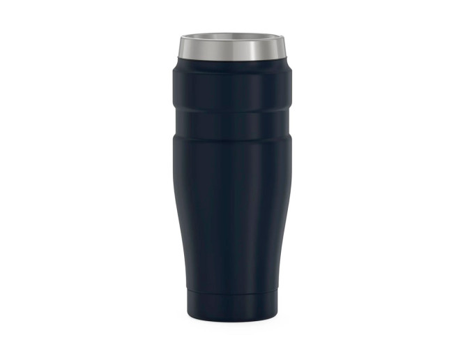 Термос для напитков (термокружка) THERMOS KING SK-1005 MMB 0.47L, нержавеющая сталь, клапан, крышка-пробка, тёмно-синий
