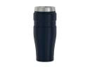Термос для напитков (термокружка) THERMOS KING SK-1005 MMB 0.47L, нержавеющая сталь, клапан, крышка-пробка, тёмно-синий