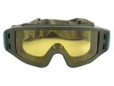 Очки-маска баллистические тактические ShotTime Puma, защитная, оправа зелёная, линза желтая