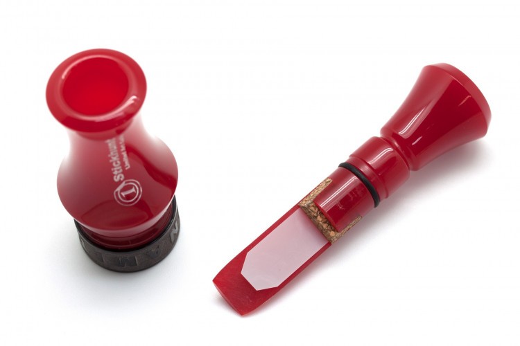 Манок духовой на утку акриловый Stickhunt ArtCalls Dynamite 1 лепесток Красный