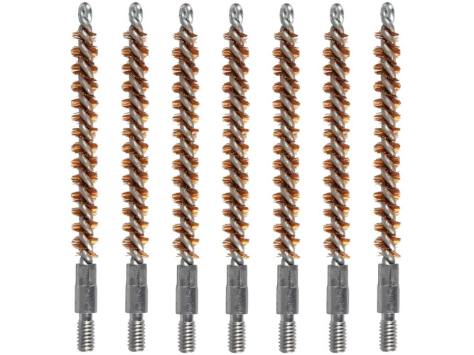 Ерш щетинный для чистки оружия ShotTime ST-BB-22-7-B для .22 калибра Папа 8/32 Бронза 7 шт