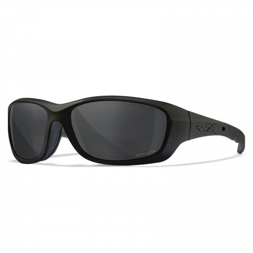 Очки баллистические стрелковые Wiley X Gravity CCGRA08 Polarized Серые Captivate 15%