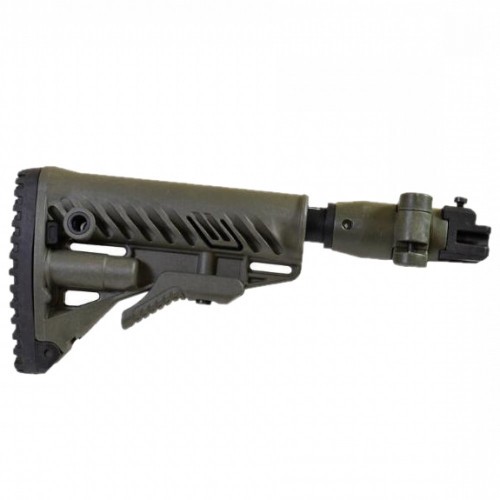 Приклад телескопический Fab Defense M4-AK P SB для АК-47 / АК-74 с амортизатором Зелёный