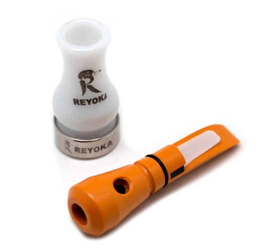 Манок духовой 2 в 1 (уточка чирок и шилохвость) Reyoka Camurcun Белый / Оранжевый