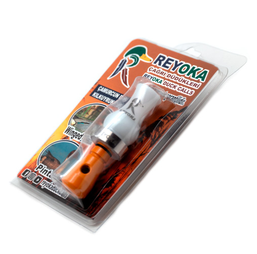 Манок духовой 2 в 1 (уточка чирок и шилохвость) Reyoka Camurcun Белый / Оранжевый