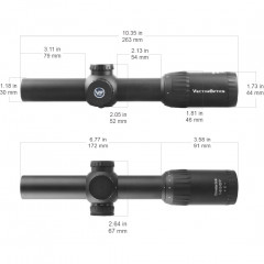 Прицел оптический Vector Optics Constantine 1-8X24 IR SFP FP WP (SCOC-27P) Сетка EHT Mil