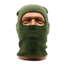 Маска балаклава Стикхант Штурмовик зимняя вязаная 1 отверстие с защитой дыхательных путей Хаки