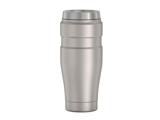 Термос для напитков (термокружка) THERMOS KING SK-1005 MS 0.47L, нержавеющая сталь, клапан, крышка-пробка, цвет стальной