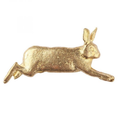 Значок Заяц Латунь