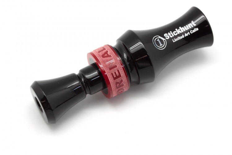 Манок духовой на утку акриловый Стикхант Stickhunt Art Calls Adrenaline 2 Black двухлепестковый черный