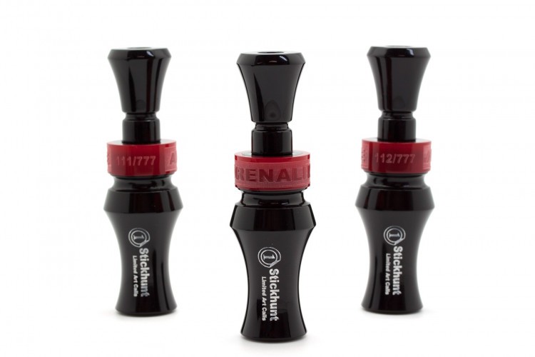 Манок духовой на утку акриловый Стикхант Stickhunt Art Calls Adrenaline 2 Black двухлепестковый черный