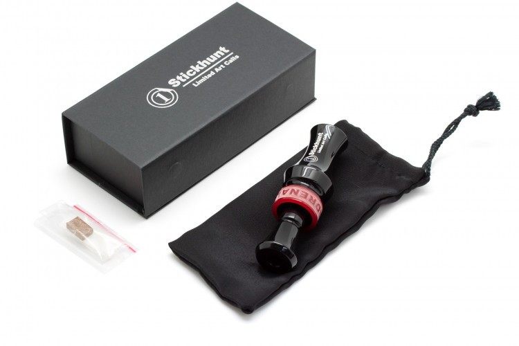 Манок духовой на утку акриловый Стикхант Stickhunt Art Calls Adrenaline 2 Black двухлепестковый черный