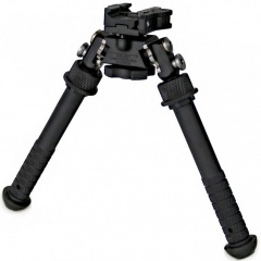 Сошки телескопические Atlas PSR BT46-LW17 быстросьемные на Picatinny 13-24 см Чёрный