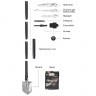 Лопата-трансформер тактическая Ganzo Adimanti HK-001 в наборе 8 функций
