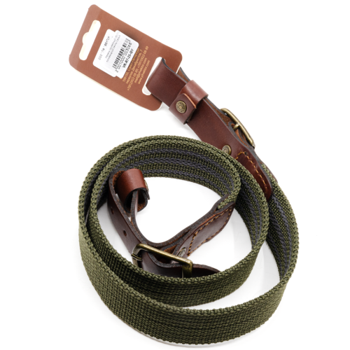 Ремень оружейный VEKTOR Р-7-25 без антабок из полиамидной ленты Зелёный