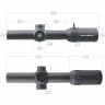 Прицел оптический Vector Optics Constantine 1-10X24 IR SFP FP WP (SCOC-31P) Сетка Tactical Dot MOA