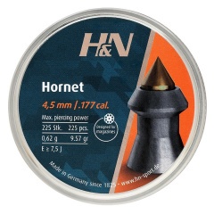Пульки для пневматики HN Hornet Остроконечные 4.5 мм 0.57 г (225 шт)