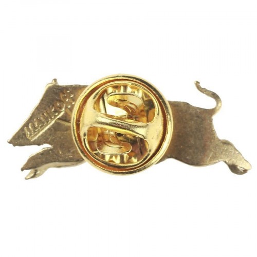 Значок Кабан Латунь