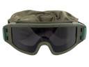 Очки-маска баллистические тактические ShotTime Puma, защитная, оправа зелёная, линза серая