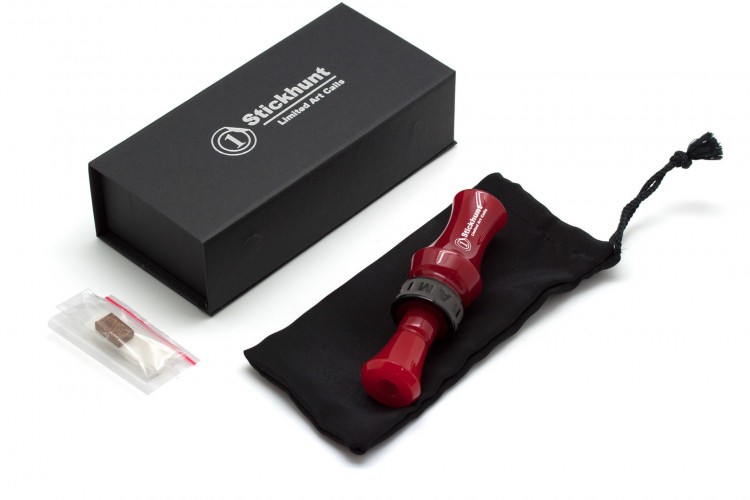 Манок духовой на утку акриловый Stickhunt ArtCalls Dynamite 2 лепестка Красный