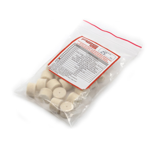 Патч войлочный для чистки оружия A2S GUN A2S-17.5-25 диам. 17.5 мм Белый 25 шт